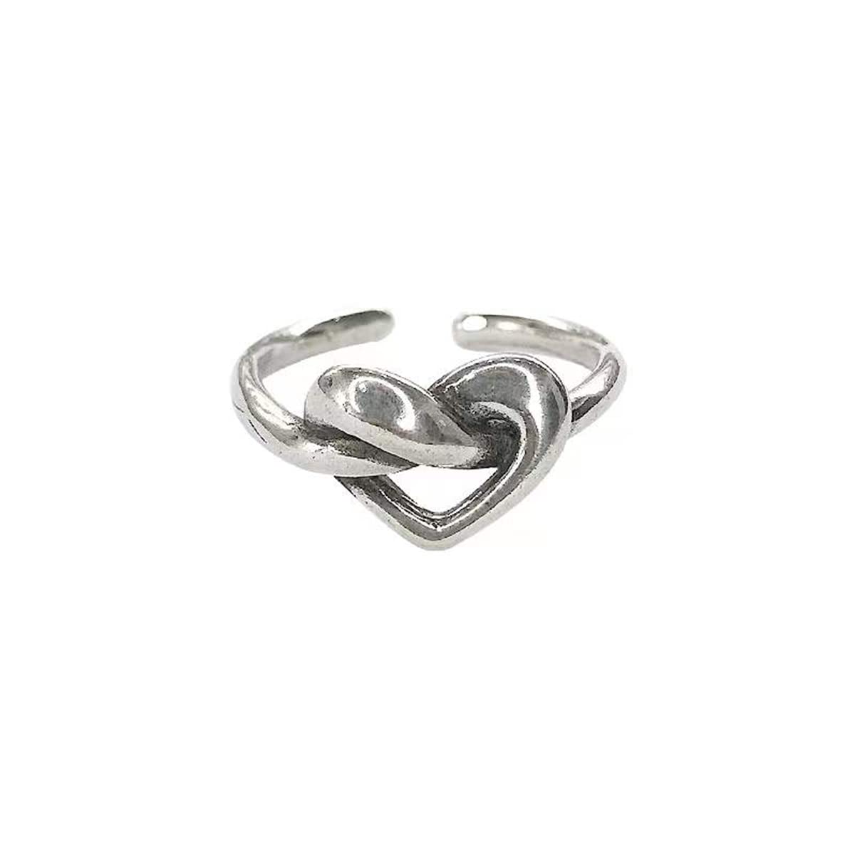 Vintage 925 Sterling Silver Rings for Women/Men, Size 7 Adjustable Rings, Plated plated cupronickel