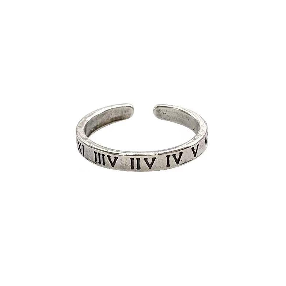 Vintage 925 Sterling Silver Rings for Women/Men, Size 7 Adjustable Rings, Plated plated cupronickel