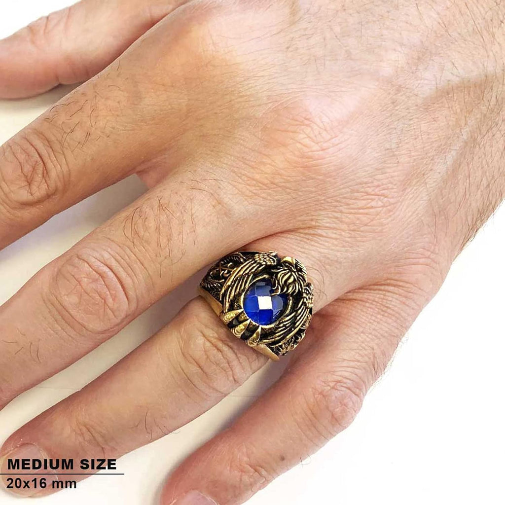 Christian Chi Rho Ring, Personalized Cross Ring, Silver Ruby Stone Signet Ring, Religious Statement Ring for Men, Christianity Cross Ring