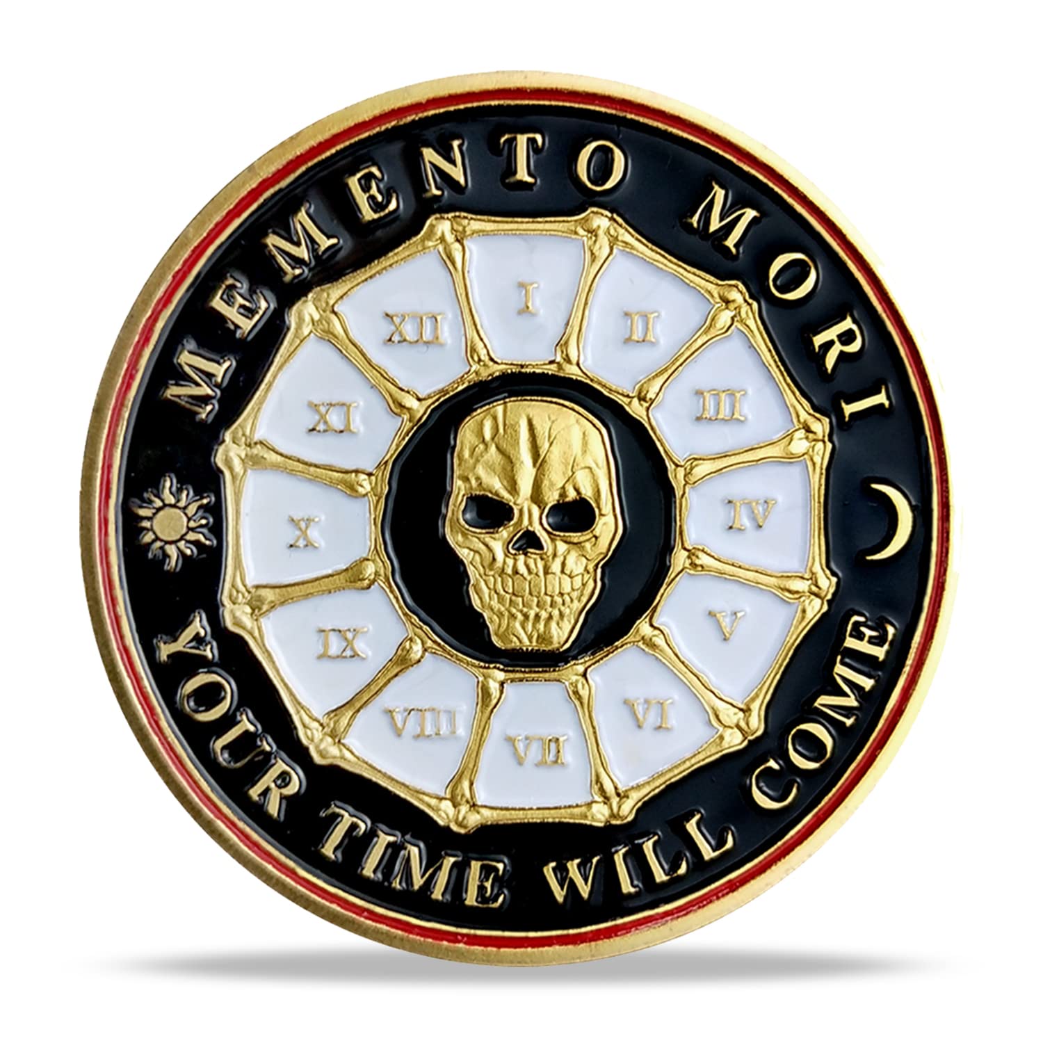 Memento Mori Coin Stoic Coin EDC Challenge Coin Stoicism Gifts for Reminder