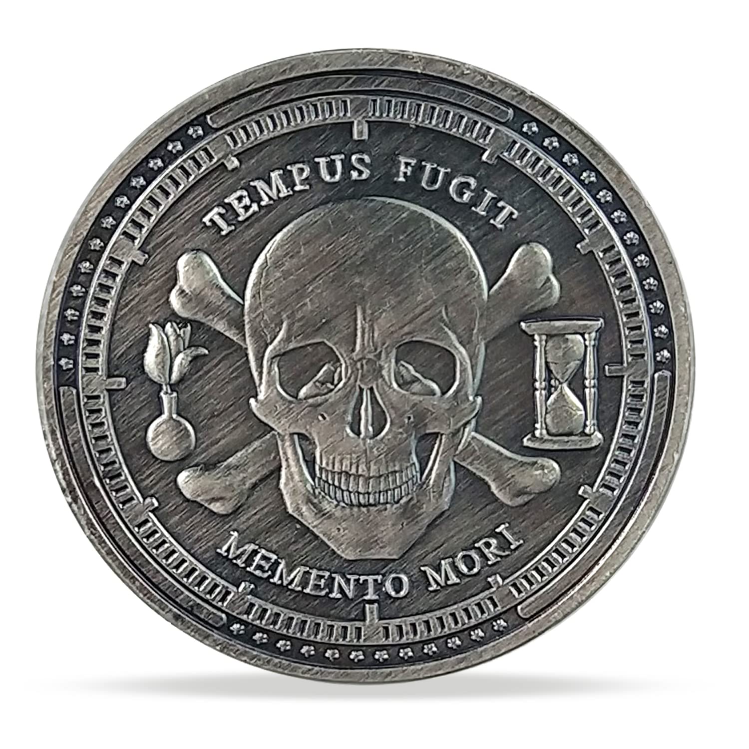 Memento Mori Coin Stoic Coin EDC Challenge Coin Stoicism Gifts for Reminder