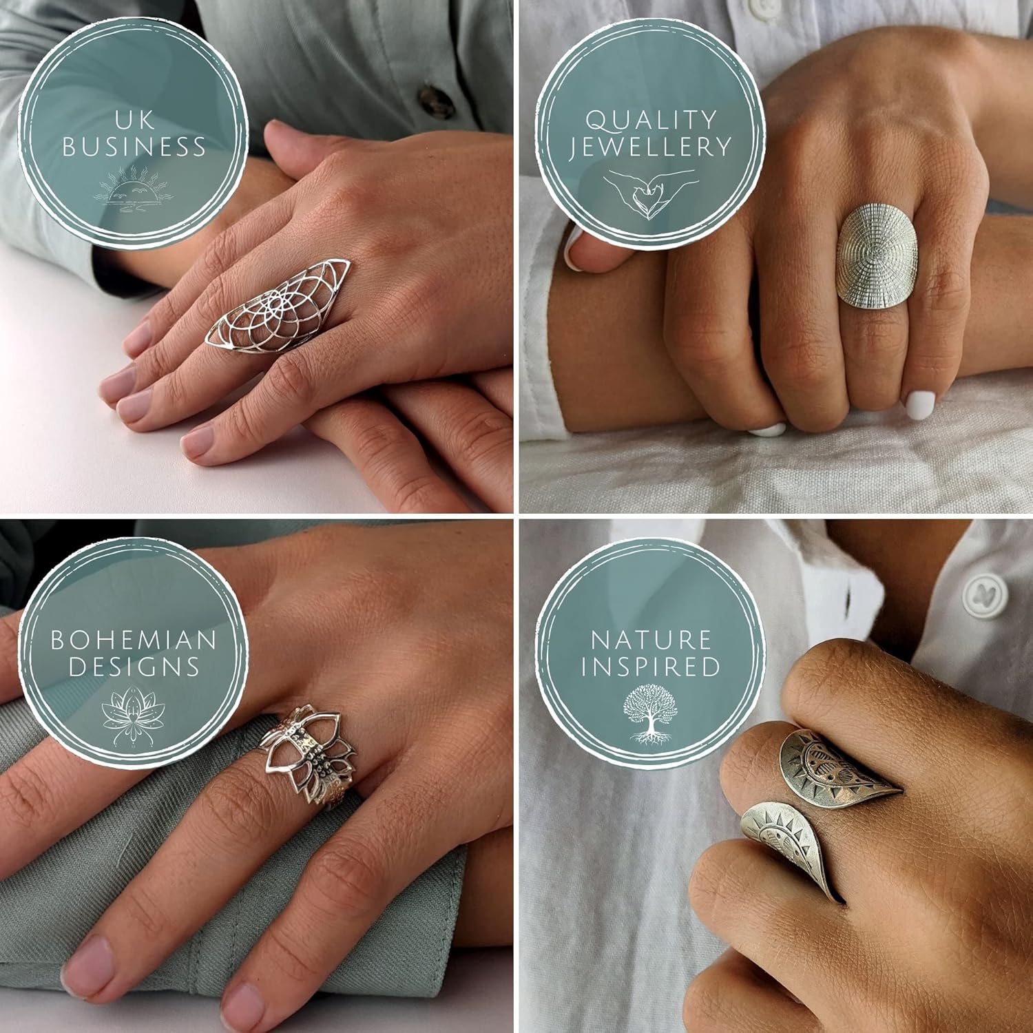 81stgeneration Sterling Silver Native American Chief Skull Ring for Men - 925 Silver Extra Chunky Skeleton Ring for Women - Gothic Punk Biker Jewelry - Heavy Wide Statement Rings