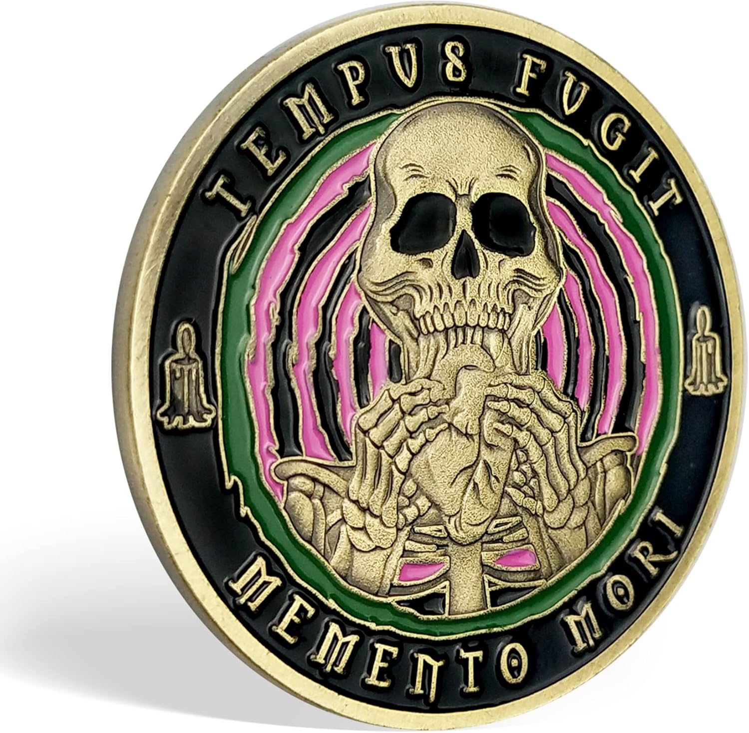 Memento Mori Coin Stoic Coin EDC Challenge Coin Stoicism Gifts for Reminder